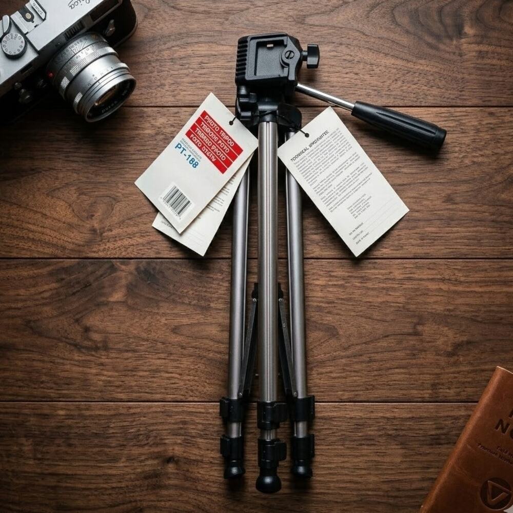 Vanguard PT-188 Aluminum Camera Tripod NWT Adjustable Pan Tilt Quick Release